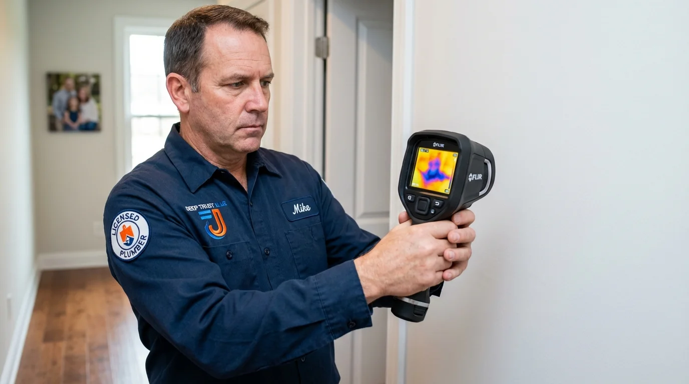 Thermal imaging leak detection by Johns Plumbing LLC in Coal Valley